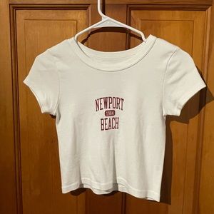 brandy melville crop top newport beach